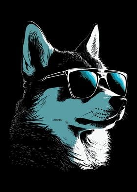 Husky Sunglasses Cool Dj