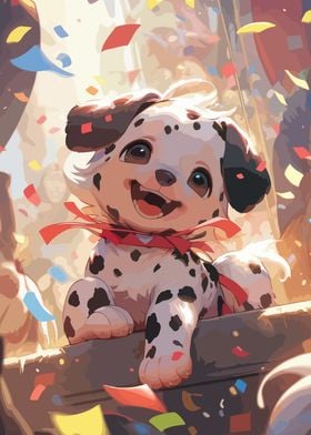 cute baby dalmatian