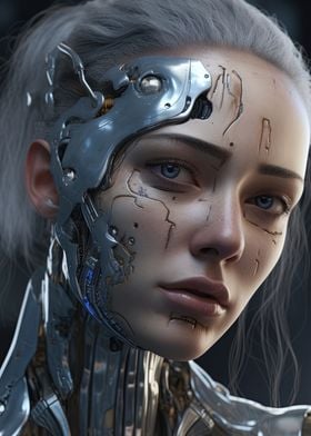 Emotional Cyborg Photoreal