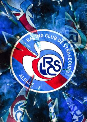 Strasbourg racing club de Strasbourg ALSACE | Art Print