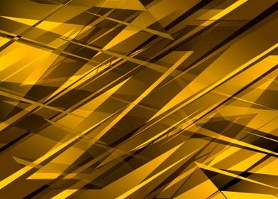 Gold Abstract design wall