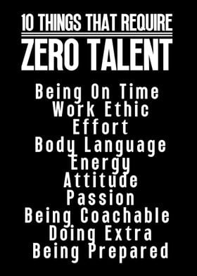 Require Zero Talent