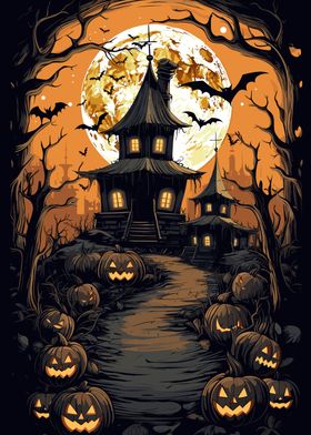 Halloween Pumpkin Castle