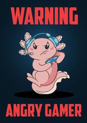 Gamer Axolotl Angry