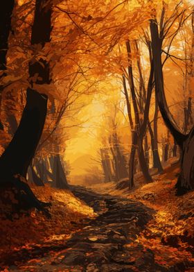 Beautiful Autumn Forest