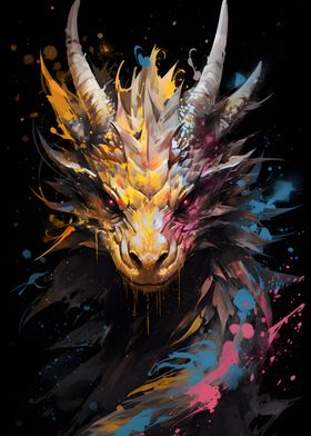 Magestic Dragon Painting