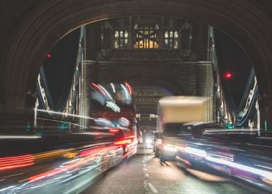 Streets of London by night