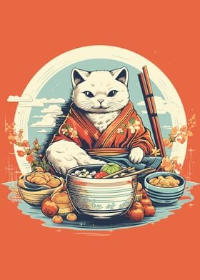 Japanese Cat Chef