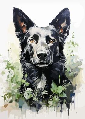 Dog Wildlife Painting