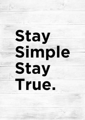 stay simple