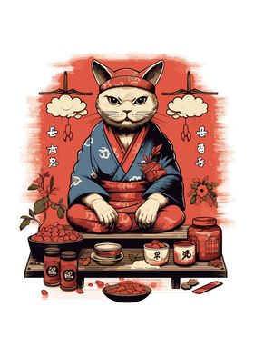 Japanese Cat Chef