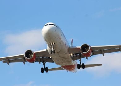 Airbus A319 landing