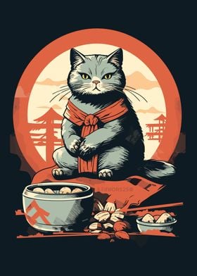 Japanese Cat Chef