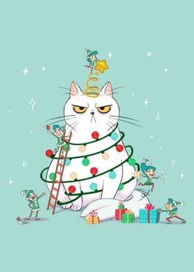 Grumpy Cat Christmas Tree