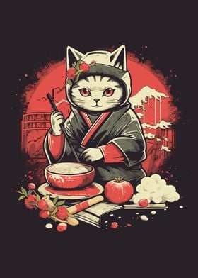 Japanese Cat Chef