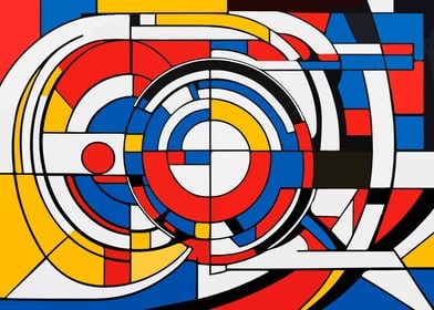 ABSTRACT MONDRIAN STYLE