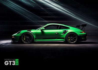 Porsche 911 GT3 neon smoke