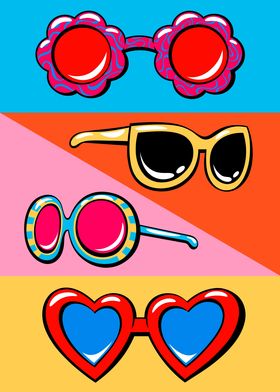 Retro sunglasses party