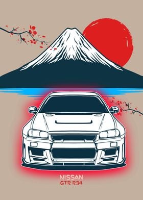 nissan mountain fuji GTR