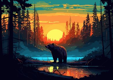 Bear In The Forest