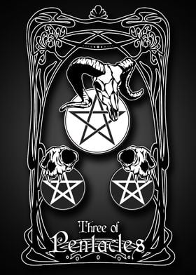 Tarot three of Pentacles