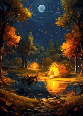 Beautiful Camping Night