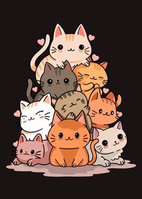 Mountain of cats