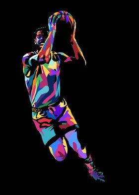 Basketball pop art