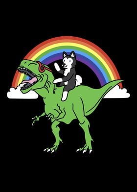 Husky T Rex Dinosaur