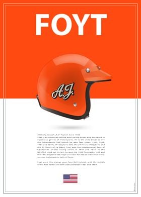 AJ Foyt Racing Helmetjp