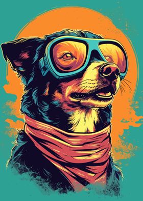 Cool Glassess Dog