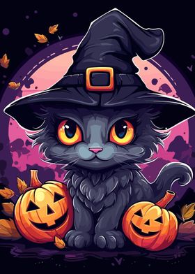 Kawaii Halloween Cat