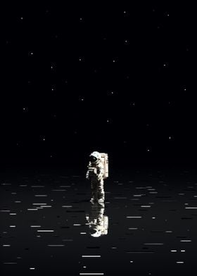 Spaceman Void Pixel Art