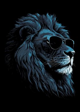 Lion Sunglasses Cool Dj