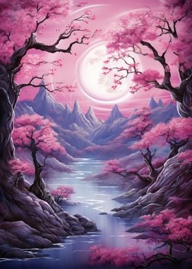 Cherry Blossom Japan Art