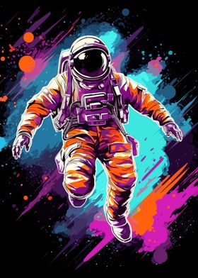 Astronaut Floating Space