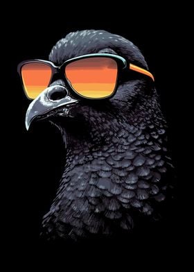 Pigeon Sunglasses Cool Dj
