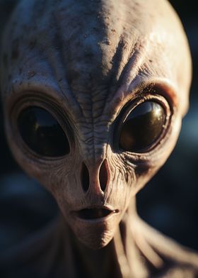 Cinematic Closeup Alien