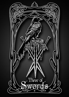 Tarot Three of Swords