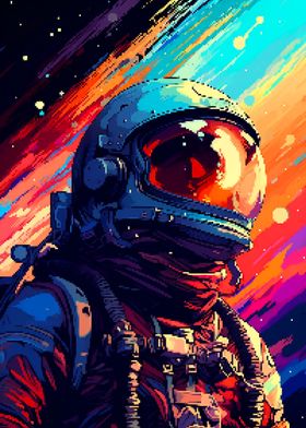 Inspiring Spaceman Pixel