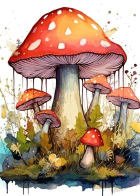 Aesthetic Mushrooms Cup Diamond Painting 