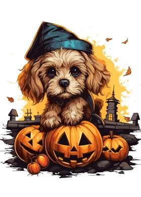 Cute Dog Halloween