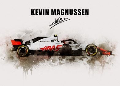 Kevin Magnussen Car poster