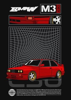 Classic M3 E30 Car