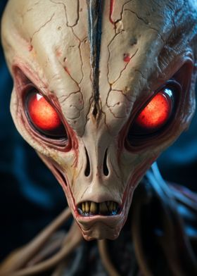 Closeup of an Alien