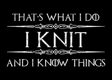 i knit