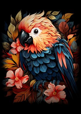 Stylish Parrot Painting
