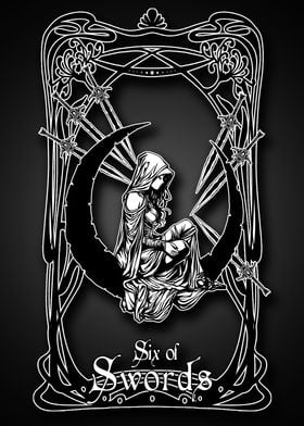 Tarot Six of Swords