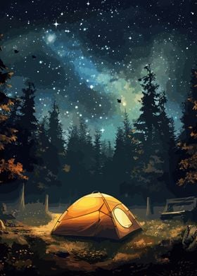 Beautiful Camping Night