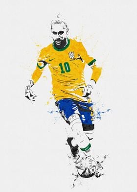 No 10 Neymar Brazil 